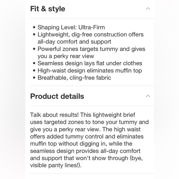 ASSETS by SPANX Women's Remarkable Results High-Waist Control Briefs new - Picture 4 of 7